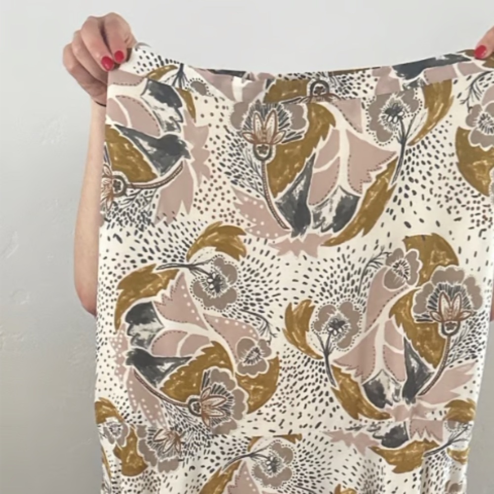 Free people floral silk skirt or dress